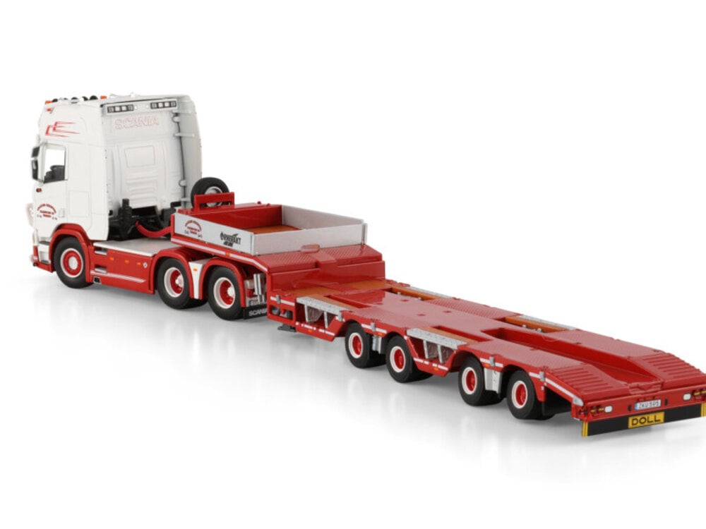 WSI WSI Scania R Highline 6x2 with 4-axle semi wheel well lowloader TRAILER CHRISTER TRANSPORT AB