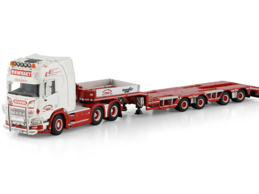 WSI WSI Scania R Highline 6x2 with 4-axle semi wheel well lowloader TRAILER CHRISTER TRANSPORT AB