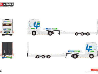 WSI WSI DAF XG+ 4x2 met 3-as dieplader + oprijplaten  LOGISTIC PARTNER