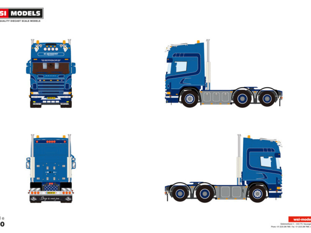 WSI WSI Scania 4-serie Topline 6x2 DE ARENDSHORST