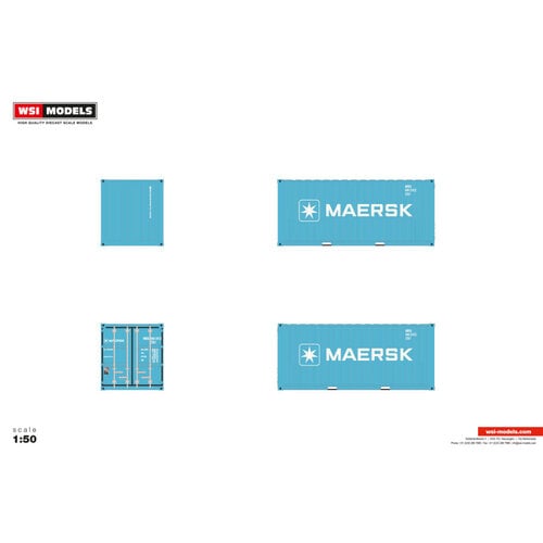 WSI WSI 20ft. container MAERSK BLUE