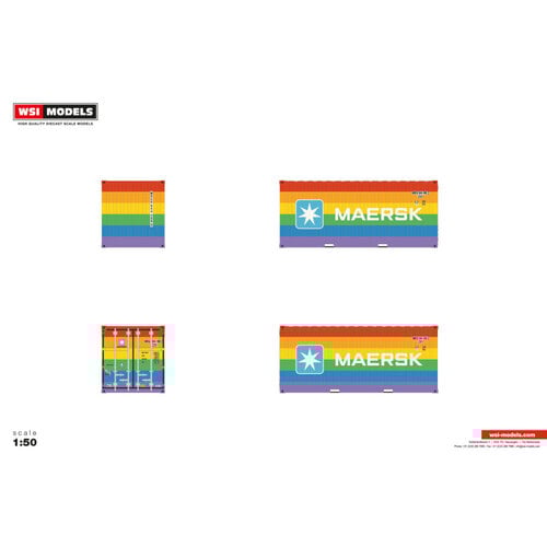 WSI WSI 20ft. container MAERSK RAINBOW
