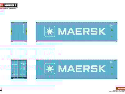 WSI WSI 40ft. container HQ MAERSK BLUE