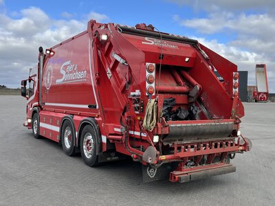 Tekno Tekno Scania L motorwagen met vuilnis opbouw SEJER & SONNICHSEN