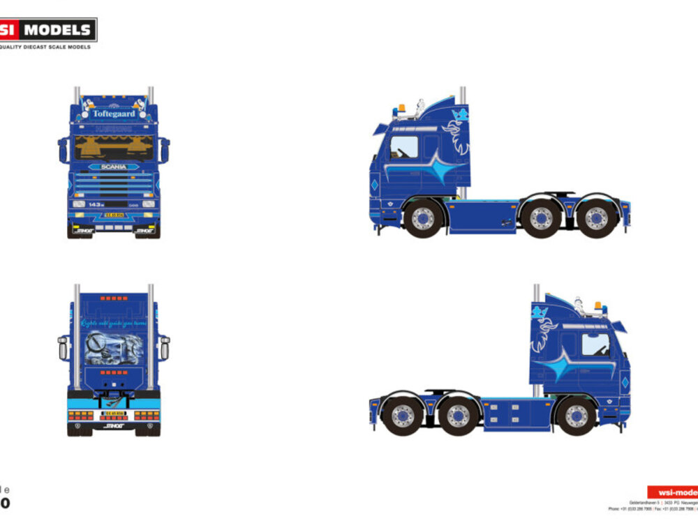 WSI WSI Scania 3-serie Streamline 6x2 TOFTEGAARD