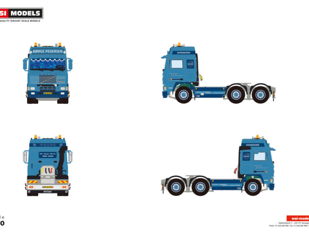 WSI WSI Volvo F12 Globetrotter 6x2 SONNIE PEDERSEN