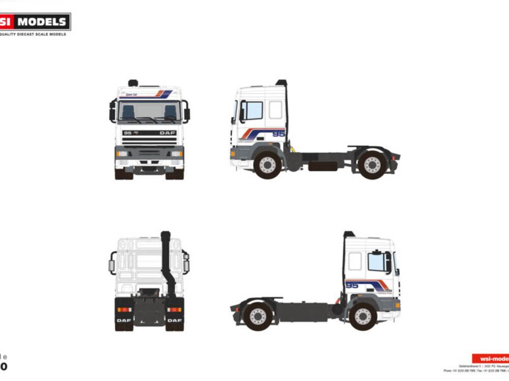 WSI WSI DAF 95 Space Cab 4x2  PREMIUM LINE