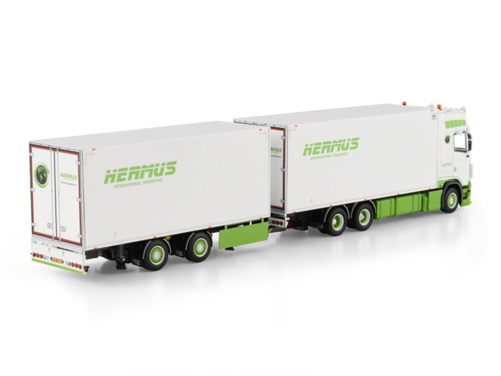 WSI WSI Scania S Highline 6x2 with 5-axle riged reefer truck with reefertrailer HERMUS