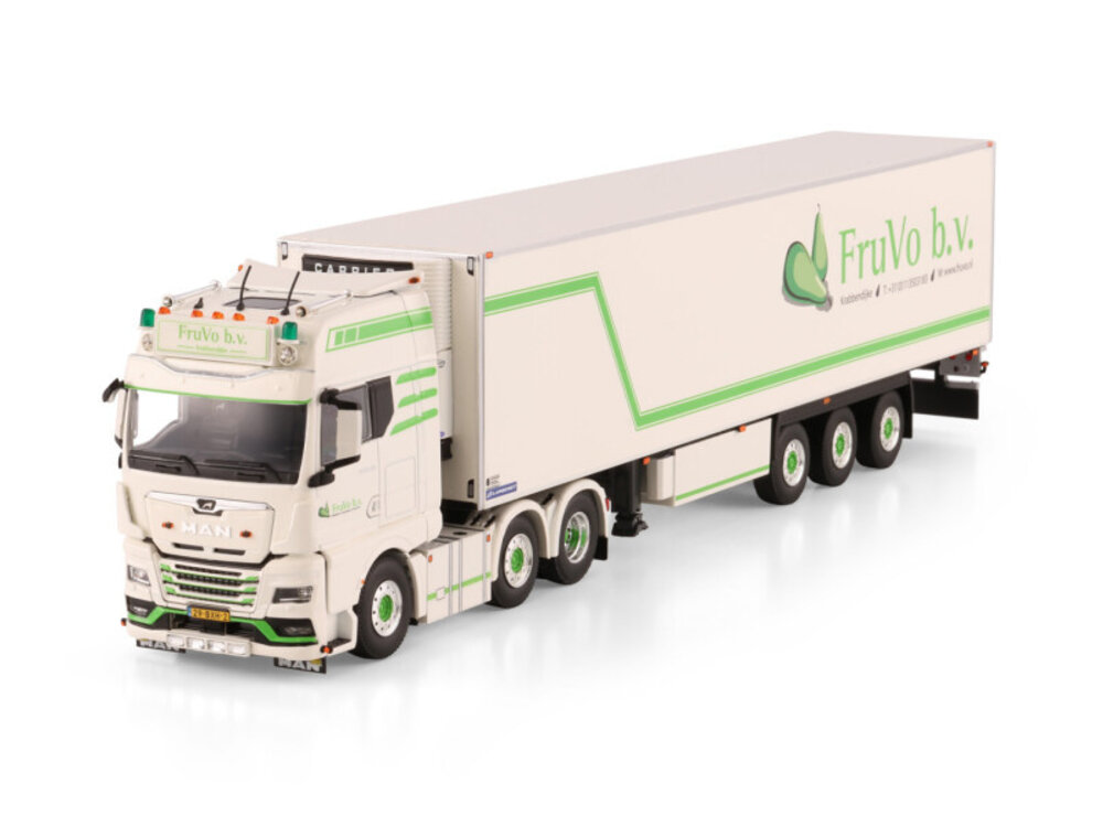 WSI WSI MAN TGX GX 6x2 with 3-axle twin steer reefer trailer  FRUVO B.V.