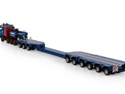 WSI WSI Scania 3-serie 8x4 with 8-axle scheuerle intercombi SEELAND