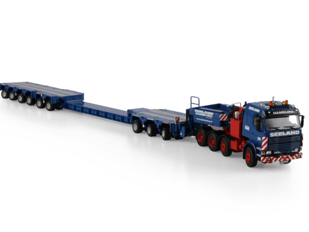 WSI WSI Scania 3-serie 8x4 with 8-axle scheuerle intercombi SEELAND