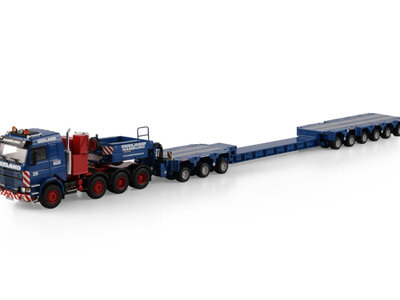 WSI WSI Scania 3-serie 8x4 with 8-axle scheuerle intercombi SEELAND