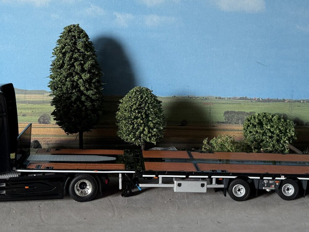 WSI WSI DAF XG+ 4X2 with 3-axle flatbed mega trailer MEGA TRANSPORT