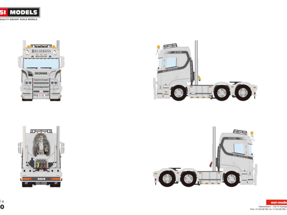 WSI WSI Scania R Normal 6x2 twin steer BECATRANS