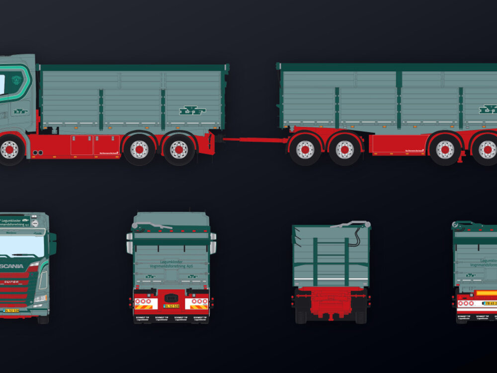 IMC IMC Scania S Highline 6x2 with 2-axle trailer and 2-axle dolly LOGUM KLOSTER