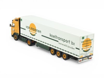 Tekno Tekno Volvo FH01 Globetrotter 4x2 trekker met 3-assige koeloplegger VAN MAANEN