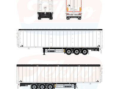 Tekno Tekno 3-axle Stas Biostar trailer TB STAS BIOSTAR