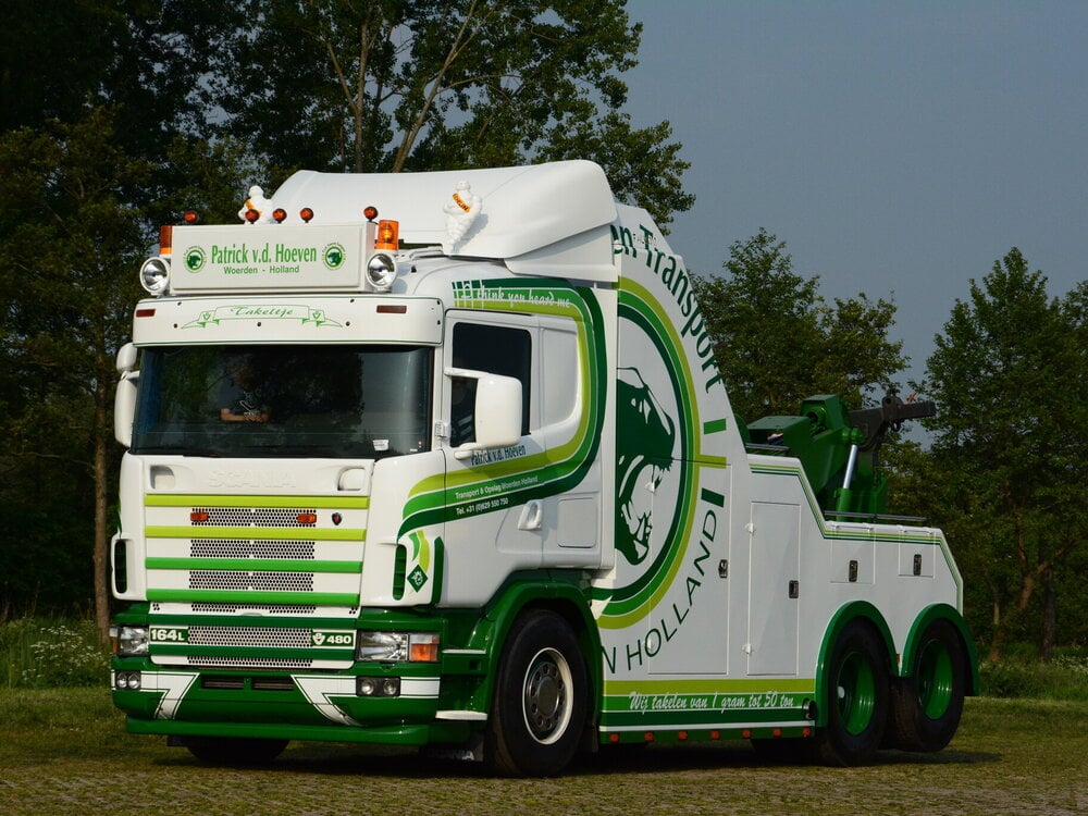 Tekno Tekno Scania 164-480 bergingsauto "Takeltje" PATRICK VAN DER HOEVEN