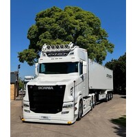 WSI Scania Vlastuin Torpedo 6x2 with 3-axle tipping trailer R & F ATKINSON FARMS Ltd Cumbria England