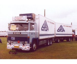 Camion TEKNO Scania 141 Avec Ornières De Remorque - État Proche Du Neuf
