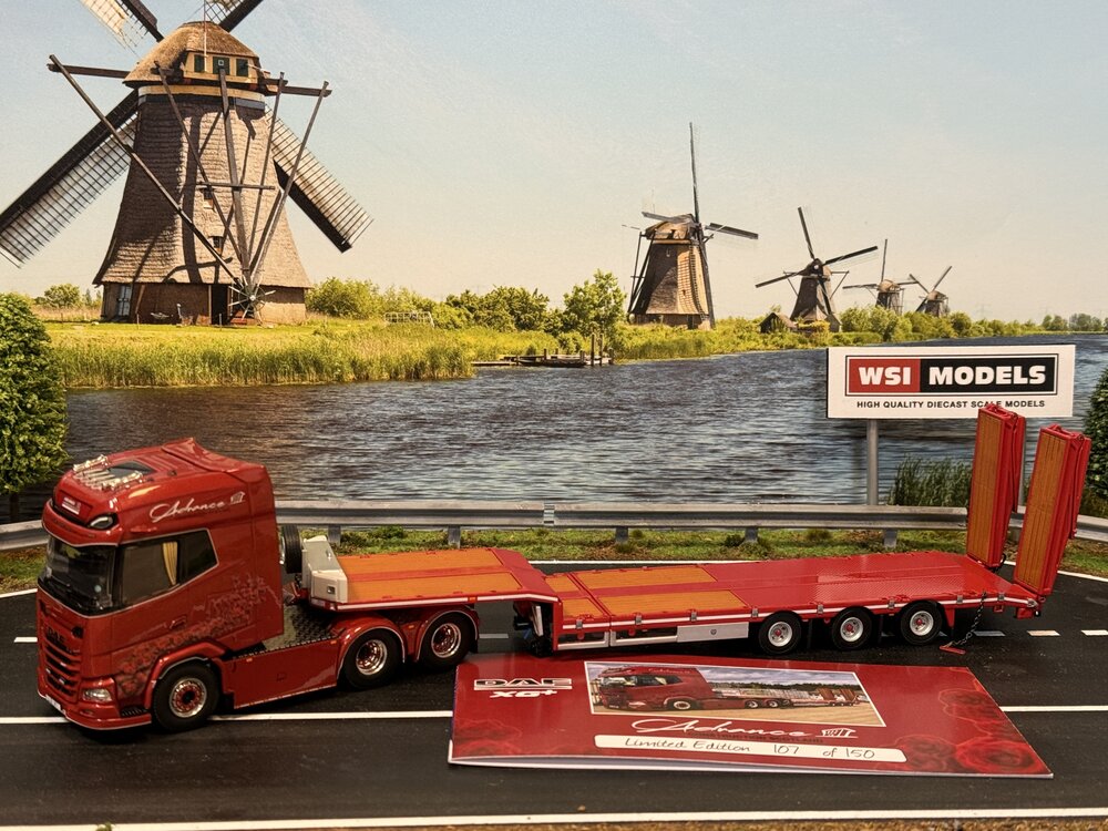 WSI WSI DAF XG+ with 3-axle lowloader ADVANCE CONTRUCTION SCOTLAND