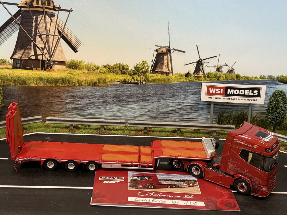 WSI WSI DAF XG+ with 3-axle lowloader ADVANCE CONTRUCTION SCOTLAND