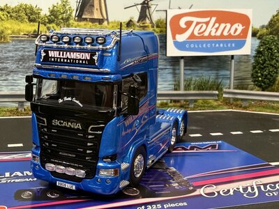 Tekno Tekno Scania R730 Streamline 6x2 sleepas trekker WILLIAMSON