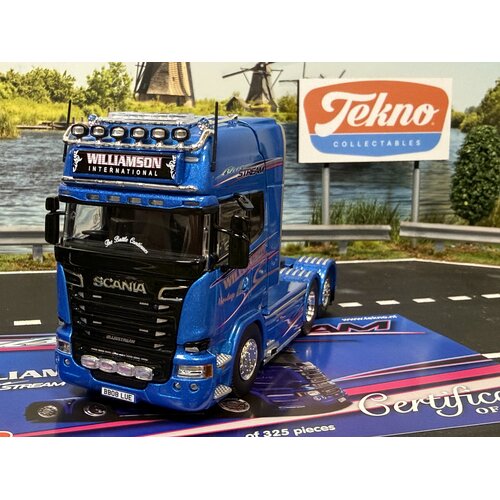 Tekno Tekno Scania R730 Streamline 6x2 sleepas trekker WILLIAMSON
