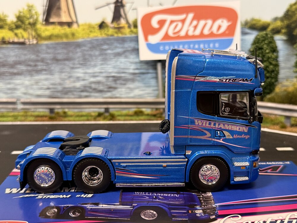 Tekno Tekno Scania R730 Streamline 6x2 sleepas trekker WILLIAMSON