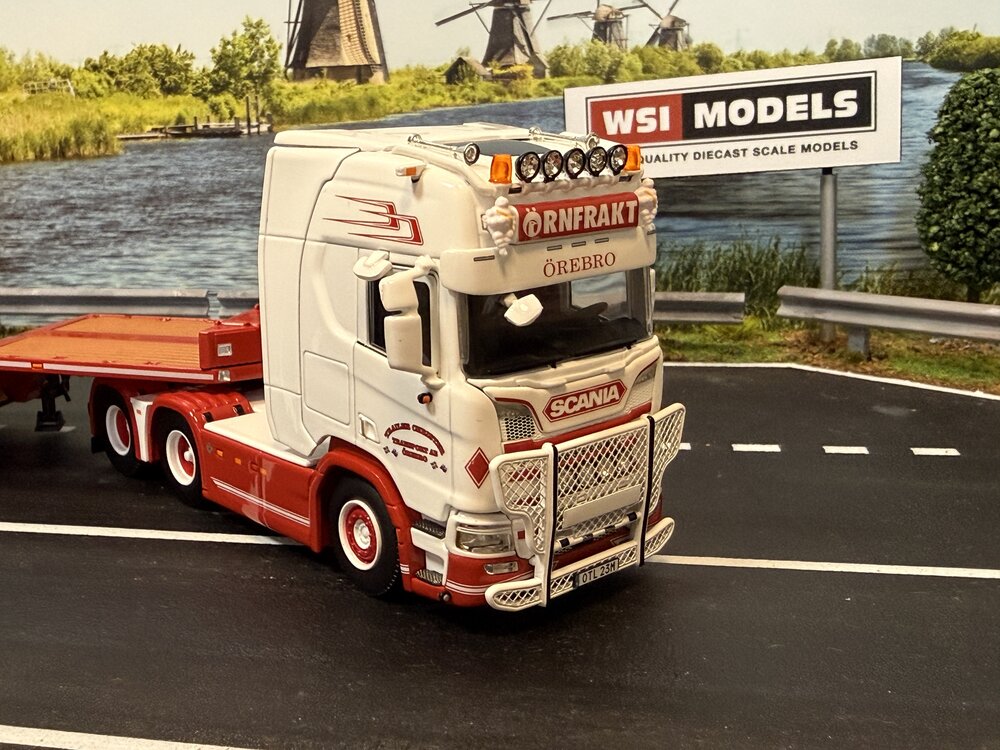 WSI WSI Scania R Highline 6x2 with 4-axle semi wheel well lowloader TRAILER CHRISTER TRANSPORT AB