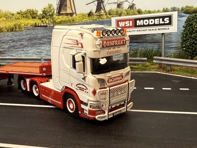 WSI WSI Scania R Highline 6x2 with 4-axle semi wheel well lowloader TRAILER CHRISTER TRANSPORT AB