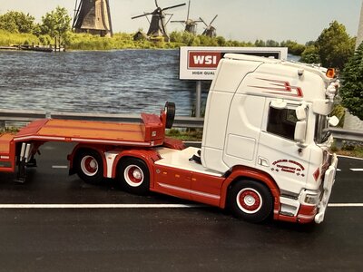 WSI WSI Scania R Highline 6x2 with 4-axle semi wheel well lowloader TRAILER CHRISTER TRANSPORT AB