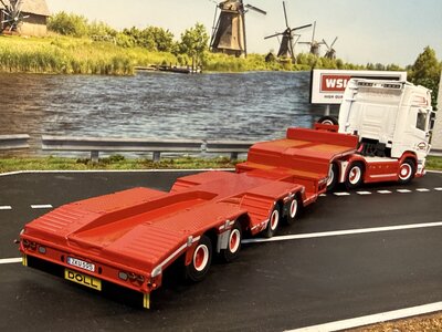 WSI WSI Scania R Highline 6x2 with 4-axle semi wheel well lowloader TRAILER CHRISTER TRANSPORT AB