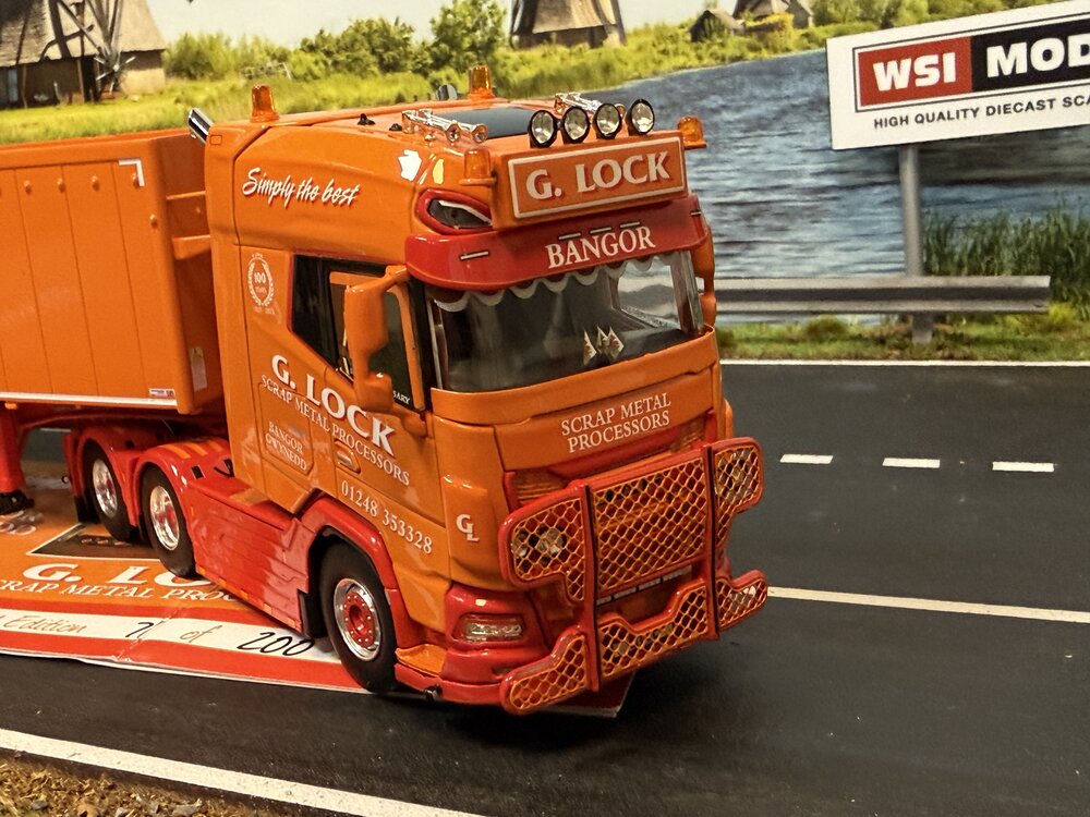 WSI WSI DAF XG+ 6X2 with 3-axle tipper trailer G-LOCK METAL PROCESSORS NORTH WALES