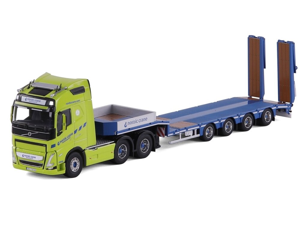 Cavallino Cavallino Volvo FH5 Globetrotter 6x2 with 4-axle semi-lowloader NORDIC CRANE
