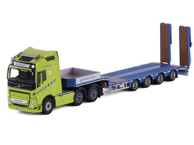 Cavallino Cavallino Volvo FH5 Globetrotter 6x2 met 4-as semi dieplader NORDIC CRANE