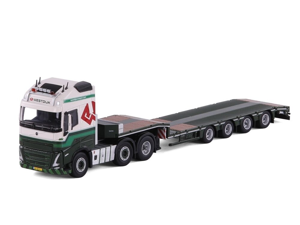 Cavallino Cavallino Volvo FH5 Globetrotter XL 6x2 with 4-axle semi-lowloader WESTDIJK