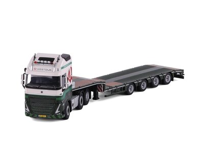 Cavallino Cavallino Volvo FH5 Globetrotter XL 6x2 with 4-axle semi-lowloader WESTDIJK