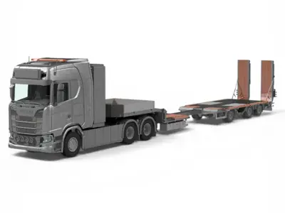 Tekno Tekno Scania NG CS23H 6x4 met wielkuil semi (EK) TRACTOR KIT