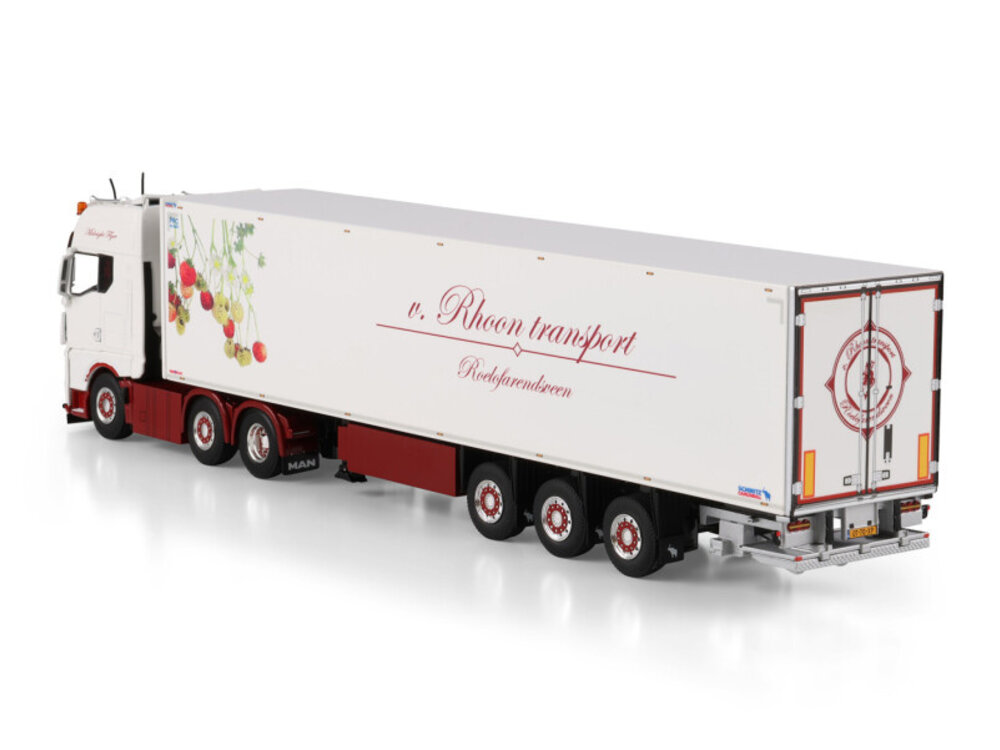 WSI WSI MAN TGX GX 6x2 with 3-axle reefer trailer VAN RHOON TRANSPORT