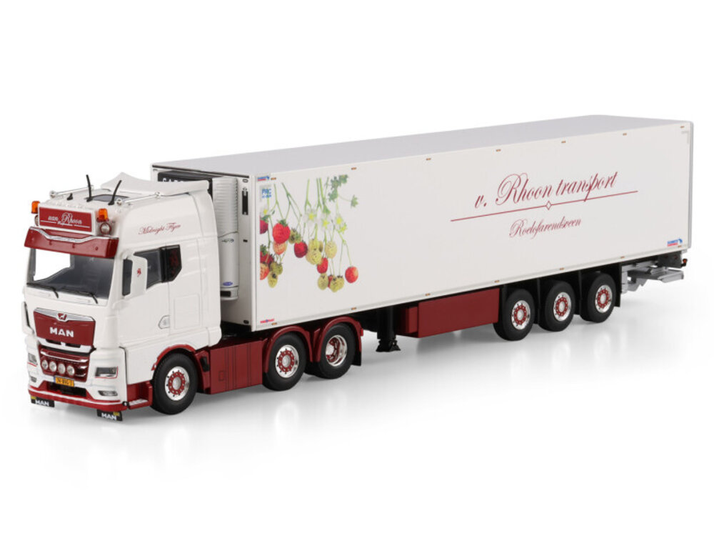 WSI WSI MAN TGX GX 6x2 with 3-axle reefer trailer VAN RHOON TRANSPORT