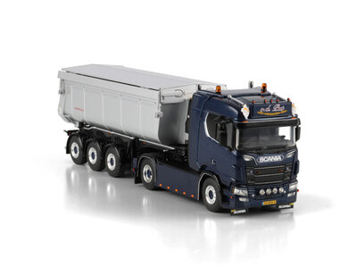 WSI WSI Scania S Normal 4x2 with 3-axle non steering tipper trailer LOONBEDRIJF V.D. PUT