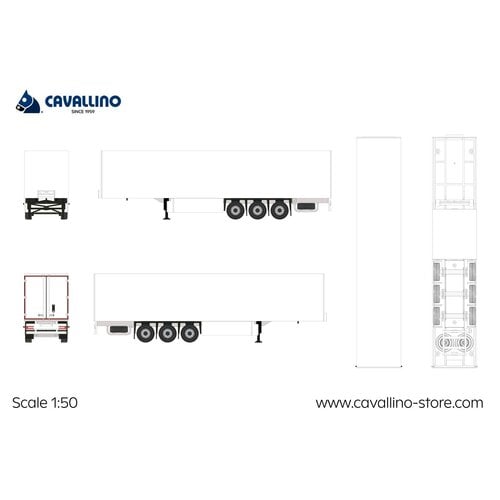 Cavallino Cavallino 3-axle Box trailer Basic Line