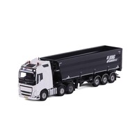 Cavallino Volvo FH5 Glob. 6x2 with 3-axle tipper trailer DE HOOP Wegtransport - DE JONG Gameren
