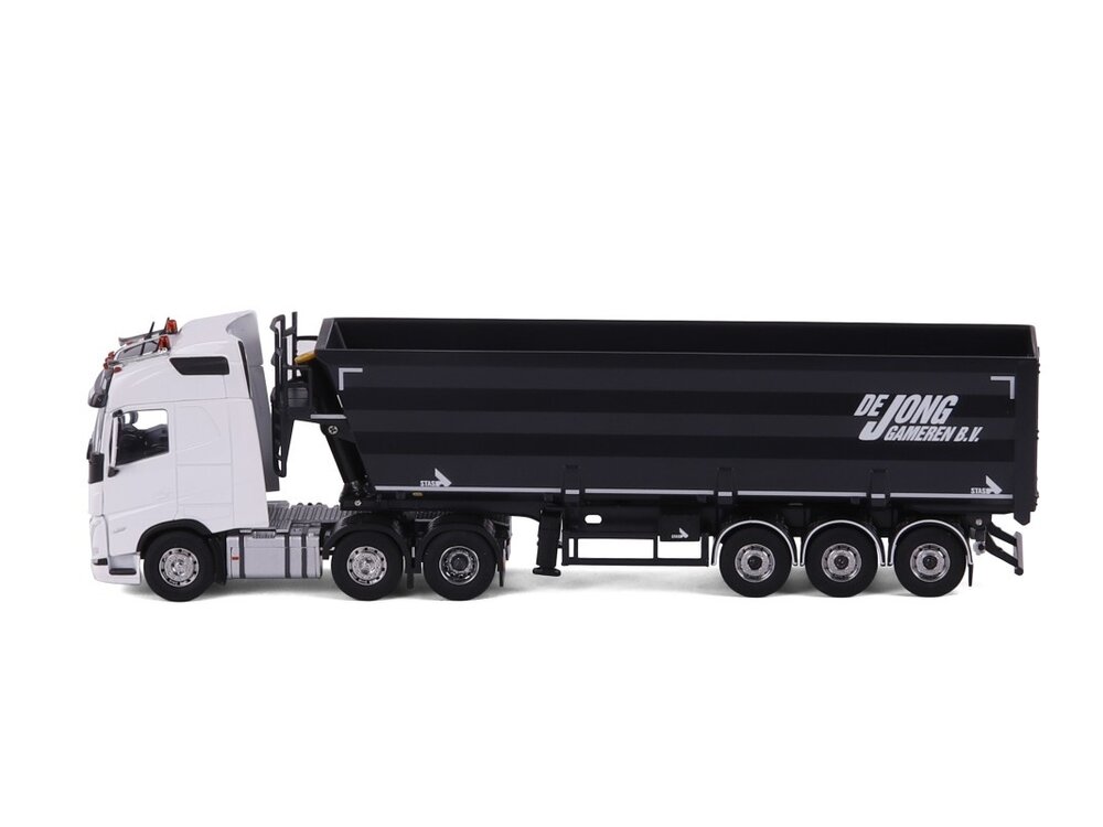 Cavallino Cavallino Volvo FH5 Glob. 6x2 met 3-as schroot kipper oplegger DE HOOP Wegtransport - DE JONG Gameren