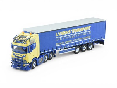 Tekno Tekno Scania Next Gen S met 3-assige schuifzeilenoplegger LYNDA'S TRANSPORT