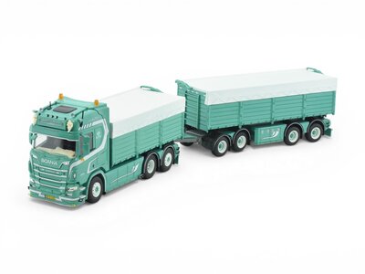 Tekno Tekno Scania Next Gen R770 Highline Rigid truck with 4-axle trailer (resin) JAKOB PEDERSEN