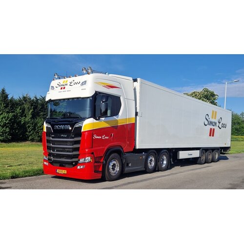 Tekno Tekno Scania Next Gen 530S-V8 Highline 6x2 met 3-assige koeloplegger SIMON LOOS