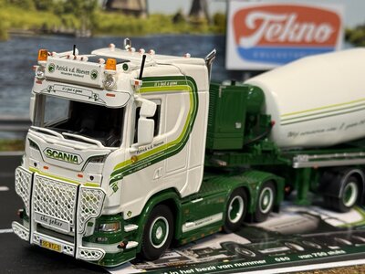 Tekno Scania Next Gen 530S with (new developed zamac) concrete mixer trailer PATRICK VAN DER HOEVEN