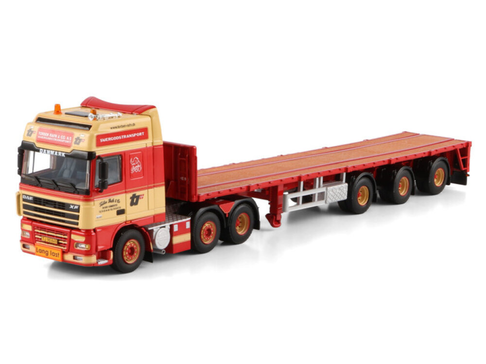 WSI WSI DAF XF 95 Super Space Cab 6x2  with 3-axle brick trailer TORBEN RAFN
